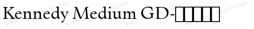 Kennedy Medium GD字体转换